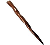 JWL (1) Dark Brown Aluminum Conical Spiral 6 Hair Stick Pick Pic Pin Fork - Hawaiian Style by JWL Hawnkoa