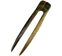 JWL (1) S.E. Asiatique Ébène Deux Broches 15,2 cm Droite Pic Pin Fork