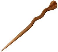 JWL (1) Teak Spiral 6 Hair Stick Pick Pic Pin Fork - Hawaiian Style by JWL Hawnkoa