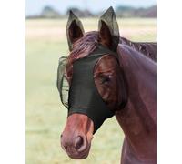 JWODVNTH Masque anti-mouches pour chevaux avec oreilles - Grand espace pour les yeux, confortable, blocage des UV - Masque anti-mouches pour cheval pour l'écurie quotidienne, l'équitation par temps
