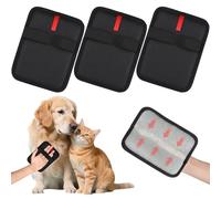 jwogngls 3 Pcs Gant Poils Animaux, Électrostatiques Gant Ramasse Poils Animaux, Réutilisables Pet Hair Removal Gloves, Pet Hair Remover pour Chats Chiens, Canapés, Tapis, Vêtements