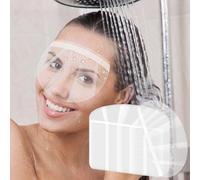 jwogngls Lot de 100 visières de protection pour le visage, protection des yeux après une chirurgie de la cataracte, étanche pour la douche, visière transparente en plastique pour salon de coiffure et