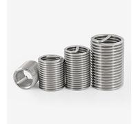 JWOO 100pcs M7 Screw Bushing Helicoil Wire Thread Repair Inserts, M7*1 * 2D Wire Thread Insert Stainless Steel 304 Wire Screw Sleeve
