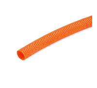 JWOO Gaine de câble tressée thermorétractable de 6 à 100 mm de diamètre, Gaine de Protection Ignifuge for Fil Pet, Organisateur de Ligne Automatique, ID*L(Orange,16MM*1M)
