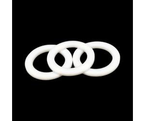 JWOO Joint de rondelle Plat en PTFE Blanc, Joint torique d'espacement de 2mm for jauge de Pression ID 6 à 108mm, 10 pièces(60x50x2mm)