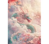JWPSHIJIE 11CT Cross Stitch Embroidery Starter Kit, Animaux Kit de Couture à la Main Canevas Broderie Point de Croix Kit Complet Adulte Debutant 40 * 50cm