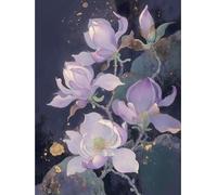 JWPSHIJIE Fleurs DIY Kit Broderie Point De Croix,11CT Kits de Point de Croix Estampillés Gamme Complète de kits de Démarrage de Broderie 40x50cm