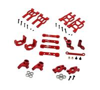 JWQFBC 1 Kit Pièces Voiture Télécommandée RC Aluminium Accessoires Cup Steering Bras Suspension Facile à Installer Convient pour Passionnés RC Personnalisati, Rouge