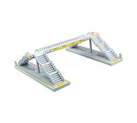 JWQFBC 1 Maquette de Pont, Passerelle Piétonne, Circulation, Maquette Architecturale Paysagère avec Construction Stable et Applicabilité Polyvalente pour