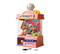 JWQFBC 1 Pièce Machine à Grappin Distributeur Jouet Arcade Automatique avec Sons Lumières Adaptée pour Enfants Rassemblements Jeu Familial, rose