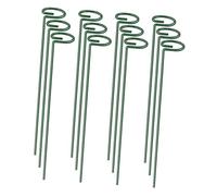 JWQFBC 12 Pièces Tuteurs pour Plantes Cercle de Support Barre de Renfort en Fer Installation Rapide Utilisables pour Fleurs et Légumes Adaptés Intérieur, Hauteur 35 Cm