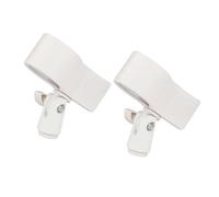 JWQFBC 2 Clips de Fixation, Accessoires de Rechange, Portables, Professionnels, Pratiques, Faciles à Installer, Bouton Réglable, N8 Blanc