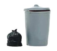 JWQFBC 2 Modèles Miniatures de Sacs Poubelle, Petits Sacs à Déchets, Accessoires Miniatures pour Modélisme Ferroviaire, Sacs Poubelle, Accessoires de Diorama, 1.5 Cm Gris
