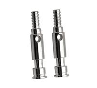 JWQFBC 2 Pièces Essieu Stub Axle Transmission Kit Métal Robuste Assemblage Précision Connexion Sécurisée Compatible Voiture Télécommandée 1/10 Bashing Répar, Argent
