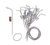 JWQFBC 20 Pièces Lampadaires Miniature Accessoires Maquette Led Modèle Réverbères Jardin pour Décoration Table Sable Modélisme