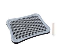 JWQFBC Bac de Récupération D'urine pour Chien, Antidérapant, Lavable, avec Inserts en Filet Amovibles, Tapis d'apprentissage, Noir