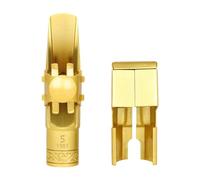 JWQFBC Bec de Saxophone Alto avec Couvre-bec, Ligature pour Débutants et Professionnels, 5c