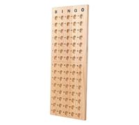 JWQFBC Bingo - Plateau de Jeu En Bois Robuste et Pliable pour S'entraîner Au Comptage Des Points de Bingo