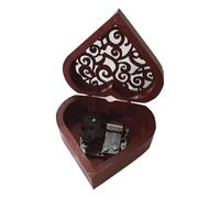 JWQFBC Boîte à Musique Creuse à Motif Floral, Objet Décoratif Multifonctionnel En Bois avec Manuel D'utilisation, Idéal pour Une Nièce, Une Petite-fille, Noyau D'argent