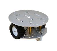 JWQFBC Châssis de Voiture Robot Intelligente avec Moteurs 2 Roues Motrices, Kit de Maquette Scientifique à Monter Soi-même, pour Les Amateurs de Bricolage de, Argent