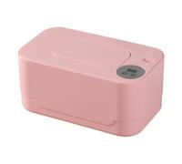 JWQFBC Chauffe-lingettes et Distributeur de Lingettes Humides Chauffe-mouchoirs Affichage LED Véhicule Domestique et Usage Domestique Chauffe-lingettes Humid, Rose