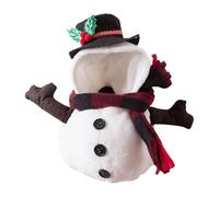 JWQFBC Costume de Noël pour Animal de Compagnie Fabriqué en Polyester Comprenant Hoodie Chien Neige Créatifs Adaptés à Petits Animaux pour Fêtes Anniv, XL