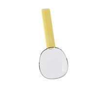 JWQFBC Cuillère Chat Pet Cat Spoon Cuillère à Mesurer Nourriture Animaux Pelle Multifonction Poignée Longue Clip Hermétique Adaptée à Chiens Chats Alimentati, Jaune