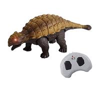JWQFBC Dinosaure Jouet Télécommande Déplacement Plastique Figurine Sons Rugissements Lumières Adapté aux Enfants Collection Cadeau, Ankylosaure