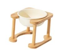 JWQFBC Distributeur de Croquettes pour Chiens et Chats avec Support Antidérapant, Léger et Portable, Blanc
