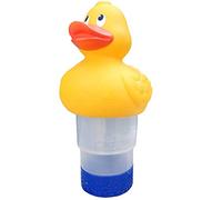 JWQFBC Distributeur Flottant Piscine Spa Porte Flotteur Chlore Diffuseur Tablette Chimique Flottante PVC Confort D'Utilisation Adapté pour Piscine Spa Bain E, Canard
