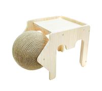 JWQFBC en Bois Abri Château Accessoire Habitat Sommeil Refuge Robuste Aéré pour Rongeur Adaptés à Lapin Furet Cochon d'Inde Hamster Adaptés à an, Style F
