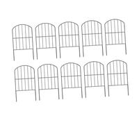 JWQFBC Ensemble de 10 Accessoires Noirs Polyvalents avec Piquet de Sol pour L'aménagement Paysager de Jardin.