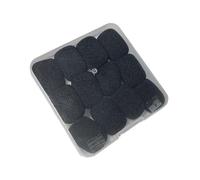 JWQFBC Ensemble de 12 Pièces Comprenant Une Bonnette Anti-vent En Mousse pour, Une Housse de Protection Contre La Poussière et Le Bruit, Facile à, Noir 2.7c
