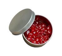 JWQFBC Ensemble de 25 Dés Acryliques Assortis pour, Rouge