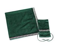 JWQFBC Ensemble Nappe D'autel et Pochette de Rangement à Cordon, vert