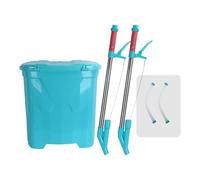 JWQFBC Épandeur D'Engrais Manuel Sac à Dos Capacité Élevée 25L Outil Agricole Diffusion Granuleuse Solide PVC Fonction Ergonomique Adapté à La Fertilisation, Style D