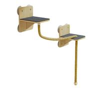 JWQFBC Étagère Murale pour Chat Équipée de Mobilier Suspendu Plateforme de Repos Accessoires d'escalade Griffoir avec Corde Adaptée Aux Chats Actifs, Corde de Chanvre