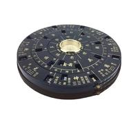 JWQFBC Feng Shui Compass Luo Pan Rond Chinois Résine Table Rotative Instrument Décoration Traditionnelle Portable Guide Chanceux Adapté pour Cadeau Bureau