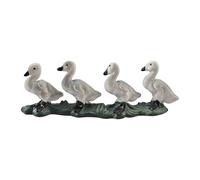JWQFBC Figurine D'animal Canard, Mini Statue D'animal, Modèle Décoratif, Sculpture En PVC pour Micro-, Collection, Salle de Classe, Salon, Bur, 8cmx3cm