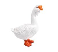 JWQFBC Figurine Réaliste D'animal de Ferme, Modèle de Volaille, Décoration Intérieure, Jouet éducatif Original pour Enfants, Figurine Animale, Oie Blanche