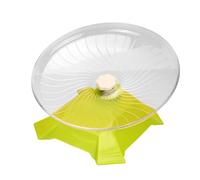 JWQFBC Hamster Exercise Wheel Roue Rotative sans Bruit pour Animaux de Compagnie Plateforme Stable et Antidérapante en PP Adaptée Au Jeu et Exercice des G, Vert