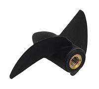 JWQFBC Hélice Bateau Télécommandé Remplaçant Propulseur Accessoire Pièces Cuivre Filetage M4 Facile à Poser Adapté pour Bateau Radio Télécommandé, 35MM