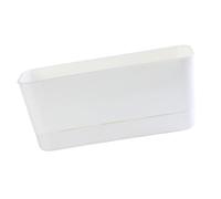 JWQFBC Jardinière avec Soucoupe Intégrée, Pot de Fleurs Rectangulaire Multifonctionnel pour Cultiver des Légumes dans La Cour, Blanc, L