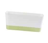 JWQFBC Jardinière avec Soucoupe Intégrée, Pot de Fleurs Rectangulaire Multifonctionnel pour Cultiver des Légumes dans La Cour, Vert, L