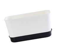 JWQFBC Jardinière avec Soucoupe Intégrée, Pot de Fleurs Rectangulaire Multifonctionnel pour Cultiver des Légumes dans La Cour, Noir, S