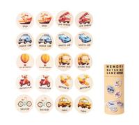 JWQFBC Jeu de Mémoire Jouet de Correspondance Ludique Jeu D'Apprentissage avec de Jolis Motifs pour Améliorer Les Compétences Adapté Aux Cadeaux D, Modèle de Circulation