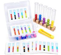JWQFBC Jeu Éducatif en Bois, s | Coordination s mains, Jeu manipulation fine, Jeu calme cartes, Pr éducateurs spécialisés