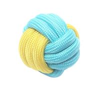 JWQFBC Jouet Corde Chien Jouet Interactif pour Animaux en Fibre Corde Braidee Résistante Traction Anti-Morsure Parfait pour L'Utilisation à La Maison Fêtes B, 6 Cm Bleu Jaune