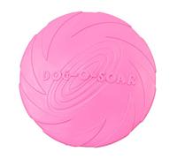 JWQFBC Jouet Interactif pour Chien Disque A Lancer Chien Accessoire Exercice Morsure Longue Durée Souple Flexible Peut Servir D'Écuelle Adapté à La Maison PE, Rose 15cm