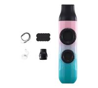 JWQFBC Kazoo Musical à Double Trou, Facile à Transporter, pour Enfants et Débutants, avec Cordon, Idéal pour Les Sacs Cadeaux Lors de Pique-niques Autour Du, Rose Cyan